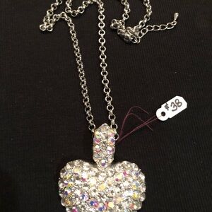 Dazzling Crystal Heart Necklace